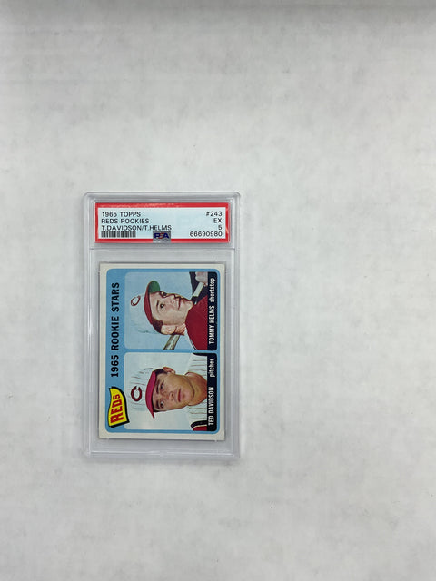 1965 Topps #243 Reds Rookies PSA 5 66690980