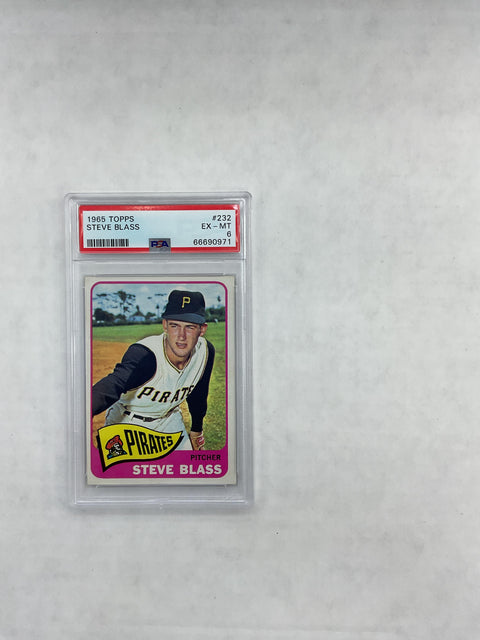 1965 Topps #232 Steve Blass PSA 6 66690971