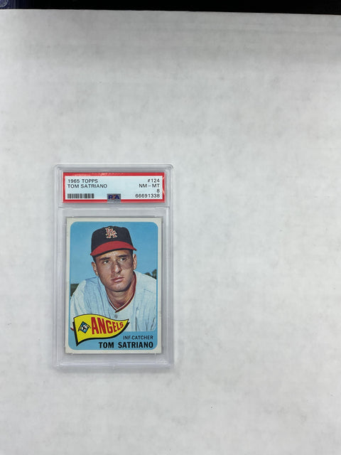 1965 Topps #124 Tom Satriano PSA 8 66691338