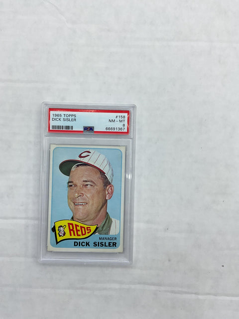 1965 Topps #158 Dick Sisler PSA 8 66691367