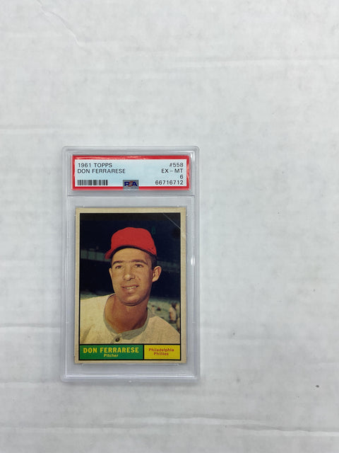 1961 Topps #558 Don Ferrarese PSA 6 66716712