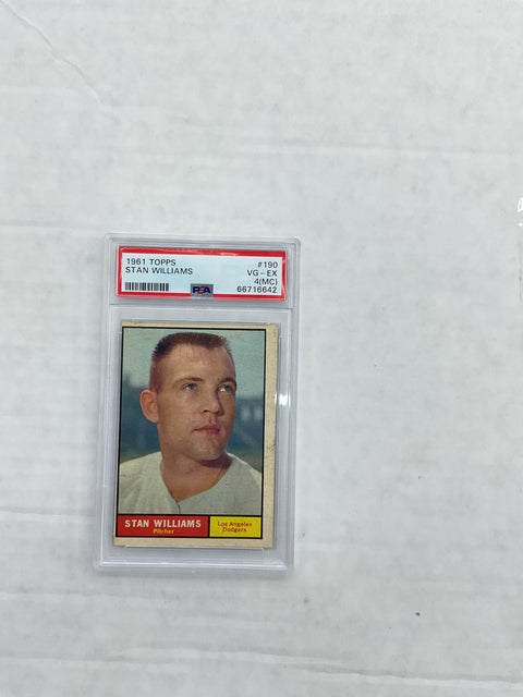 1961 Topps #190 Stan Williams PSA 4 66716642