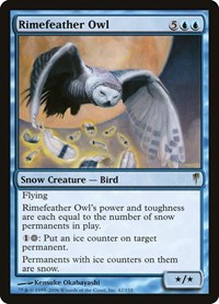 MTG Coldsnap Rimefeather Owl