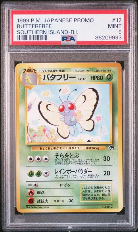 1999 Pokemon Japanese Promo Southern Islands #12 Butterfree PSA 9 88209993