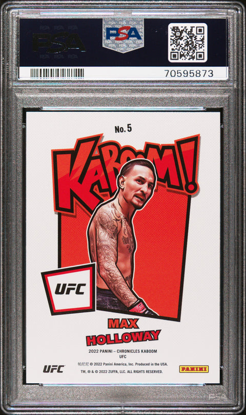 2022 Panini Instant Ufc Kaboom! #5 Max Holloway Kaboom! PSA 9 70595873