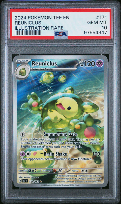 2024 Pokemon Tef En-Temporal Forces #171 Reuniclus PSA 10 97554347