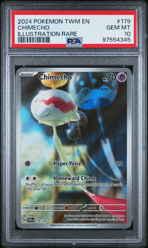 2024 Pokemon Twm En-Twilight Masquerade #179 Chimecho PSA 10 97554345