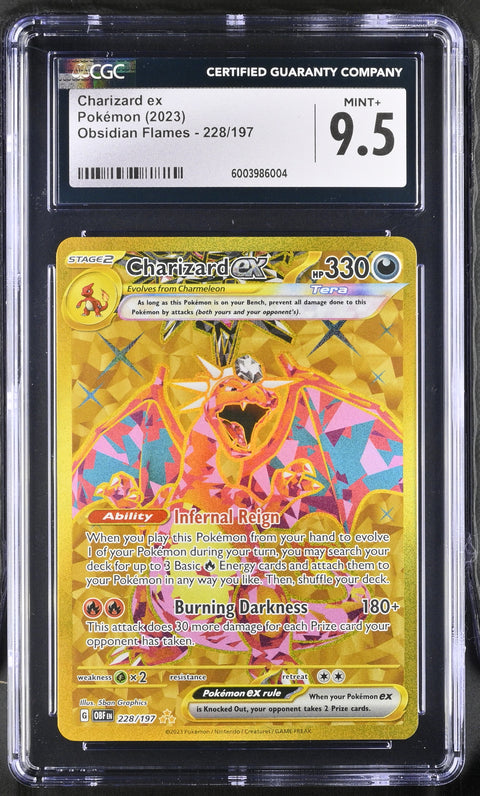 2023 Obsidian Flames #228/197 Charizard ex CGC 9.5 6003986004