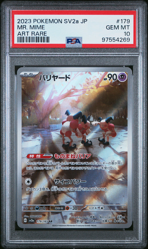 2023 Pokemon Japanese Sv2a-Pokemon 151 #179 Mr. Mime PSA 10 97554269