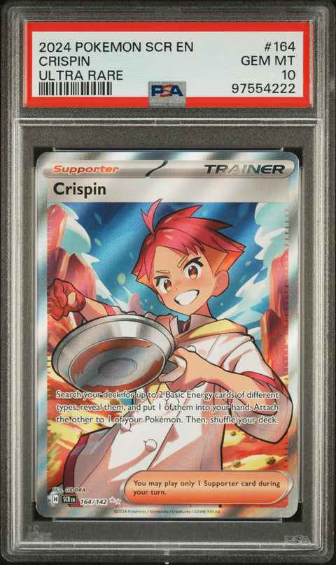 2024 Pokemon Scr En-Stellar Crown #164 Crispin PSA 10 97554222