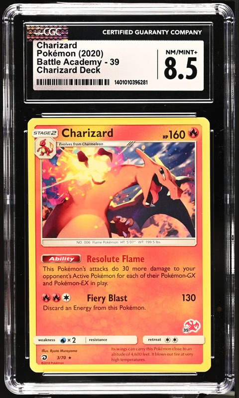 2020 Battle Academy #39 Charizard CGC 8.5 1401010396281