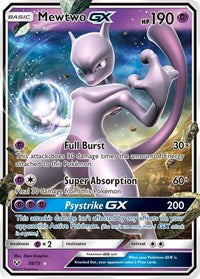 pokemon Shining Legends Mewtwo GX