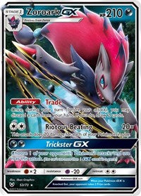 pokemon Shining Legends Zoroark GX