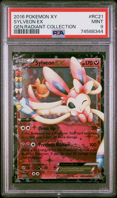 2016 Pokemon Xy Generations Radiant Collection #RC21 Sylveon Ex PSA 9 74588344