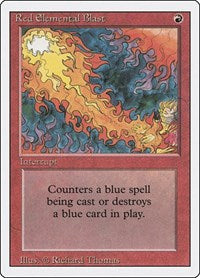 MTG Revised Edition Red Elemental Blast