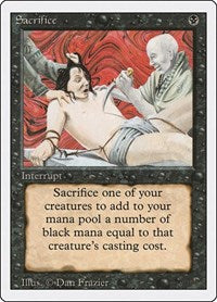 MTG Revised Edition Sacrifice