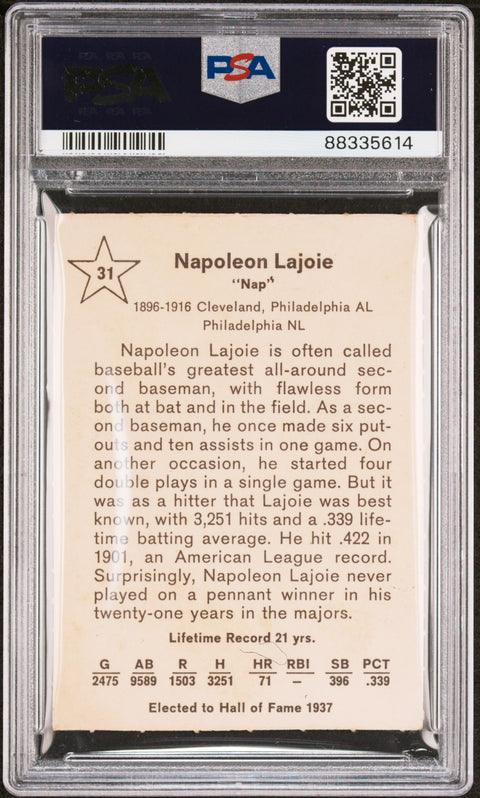 1961 Golden Press #31 Nap Lajoie PSA 3