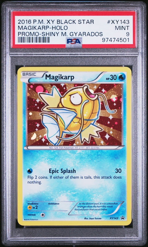 2016 Pokemon Xy Black Star Promo #XY143 Magikarp-Holo PSA 9 97474501