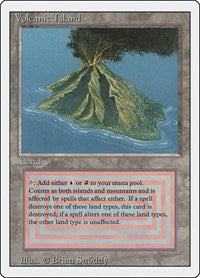 MTG Revised Edition Volcanic Island