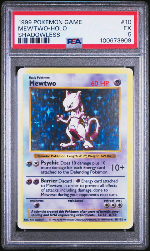 1999 Pokemon Game #10 Mewtwo-Holo PSA 5 100673909