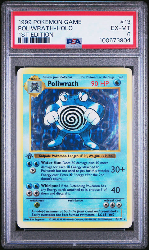 1999 Pokemon Game #13 Poliwrath-Holo PSA 6 100673904