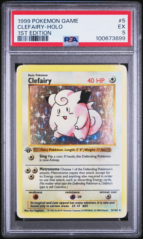 1999 Pokemon Game #5 Clefairy-Holo PSA 5 100673899