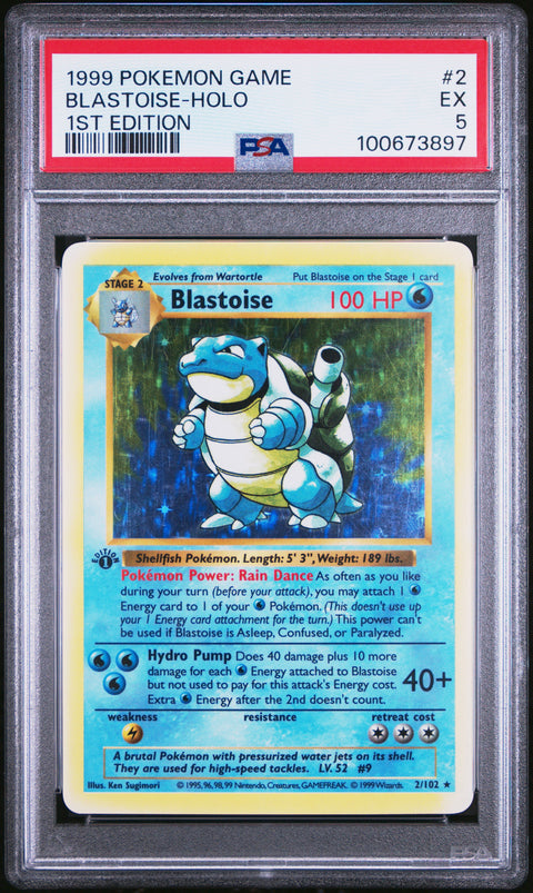 1999 Pokemon Game #2 Blastoise-Holo PSA 5 100673897