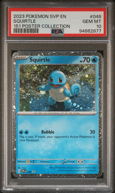 2023 Pokemon Svp En-Sv Black Star Promo #048 Squirtle PSA 10 94862877