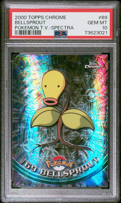 2000 Topps Chrome Pokemon T.V. #69 Bellsprout PSA 10 73623021