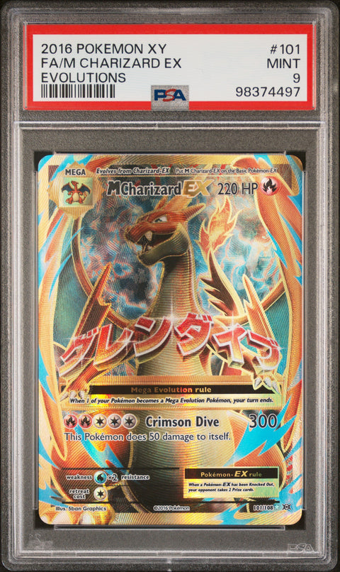 2016 Pokemon Xy Evolutions #101 Fa/M Charizard Ex PSA 9 98374497