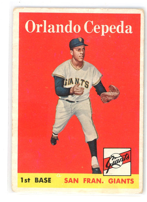 1958 Topps #343 Orlando Cepeda