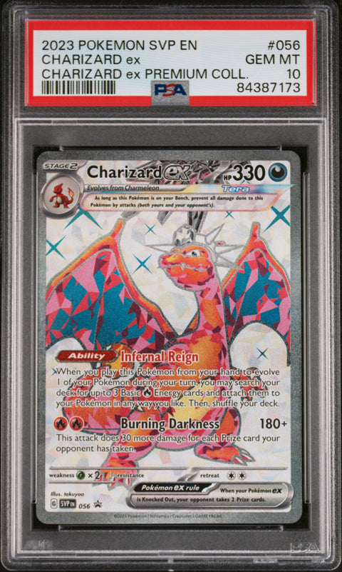 2023 Pokemon Svp En-Sv Black Star Promo #056 Charizard ExPSA 10