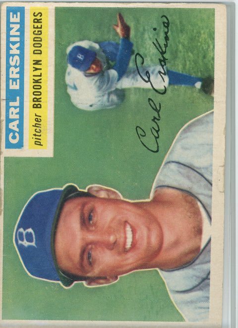 1956 Topps #233 Carl Erskine