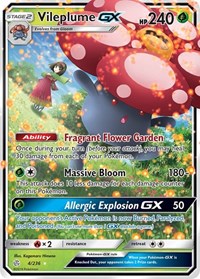 pokemon SM - Cosmic Eclipse Vileplume GX