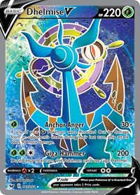 pokemon SWSH01: Sword & Shield Base Set Dhelmise V (Full Art)