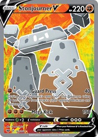 pokemon SWSH01: Sword & Shield Base Set Stonjourner V (Full Art)