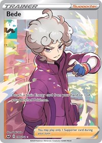 pokemon SWSH01: Sword & Shield Base Set Bede (Full Art)