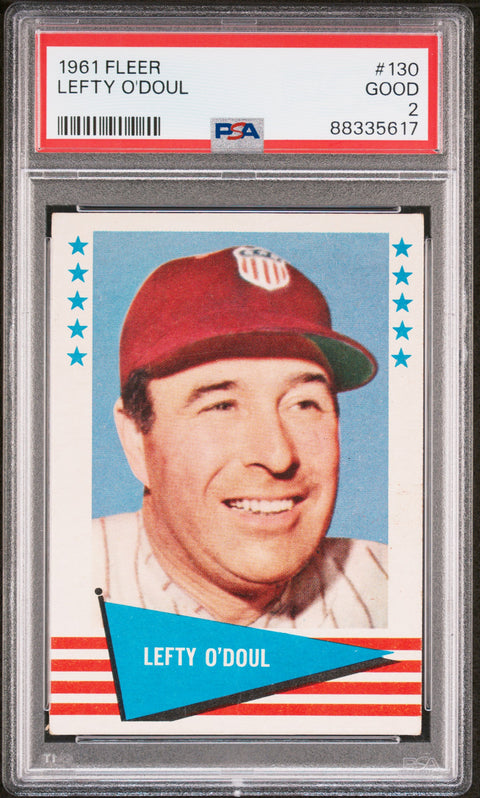 1961 Fleer #130 Lefty O'Doul PSA 2