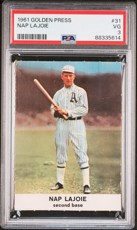 1961 Golden Press #31 Nap Lajoie PSA 3