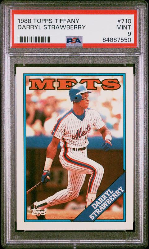 1988 Topps Tiffany #710 Darryl Strawberry PSA 9