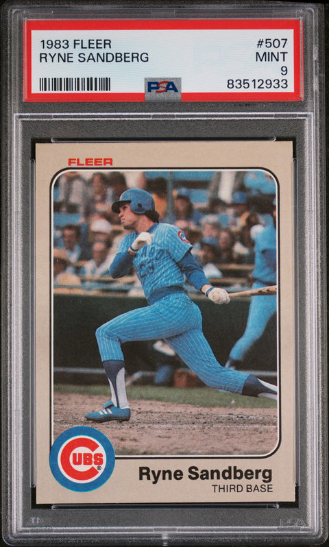 1983 Fleer #507 Ryne Sandberg PSA 9