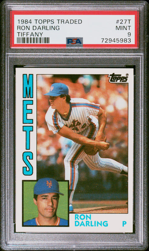 1984 Topps Traded Tiffany #27T Ron Darling Tiffany PSA 9