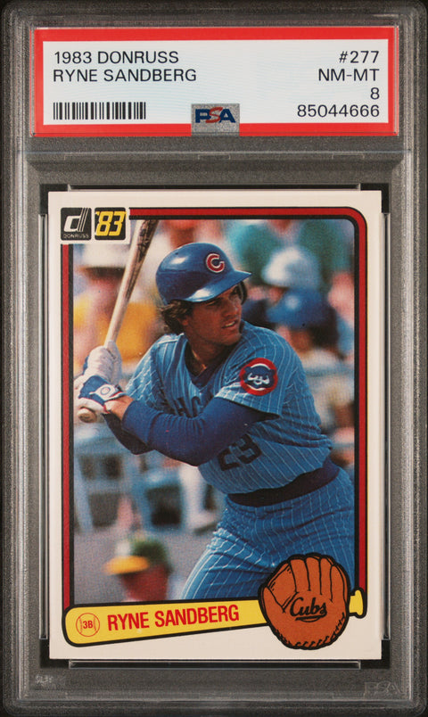 1983 Donruss #277 Ryne Sandberg PSA 8