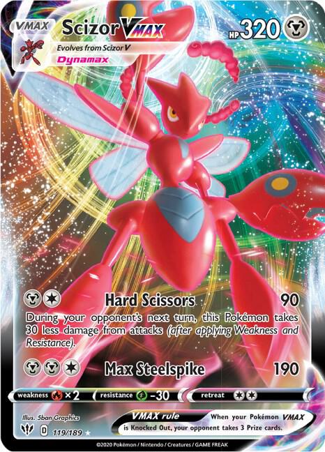 Scizor VMAX 119/189 - Pokemon SWSH03: Darkness Ablaze