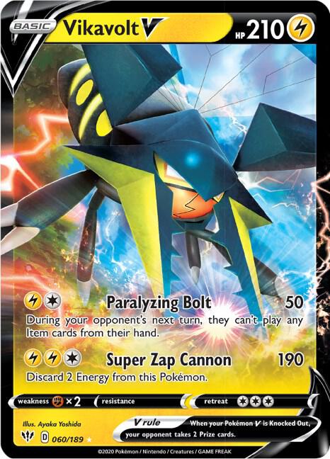 Vikavolt V 060/189 - Pokemon SWSH03: Darkness Ablaze