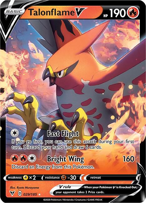 Talonflame V 029/185 - Pokemon SWSH04: Vivid Voltage