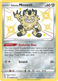 pokemon Shining Fates: Shiny Vault Galarian Meowth