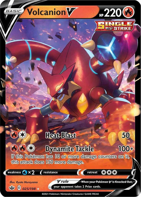 Volcanion V 025/198 - Pokemon SWSH06: Chilling Reign