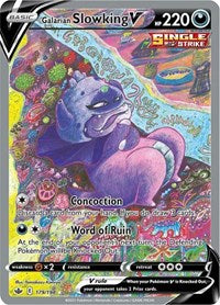 pokemon SWSH06: Chilling Reign Galarian Slowking V (Alternate Full Art)