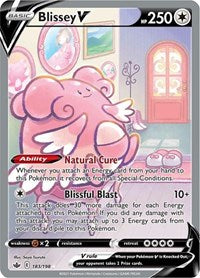 pokemon SWSH06: Chilling Reign Blissey V (Alternate Full Art)